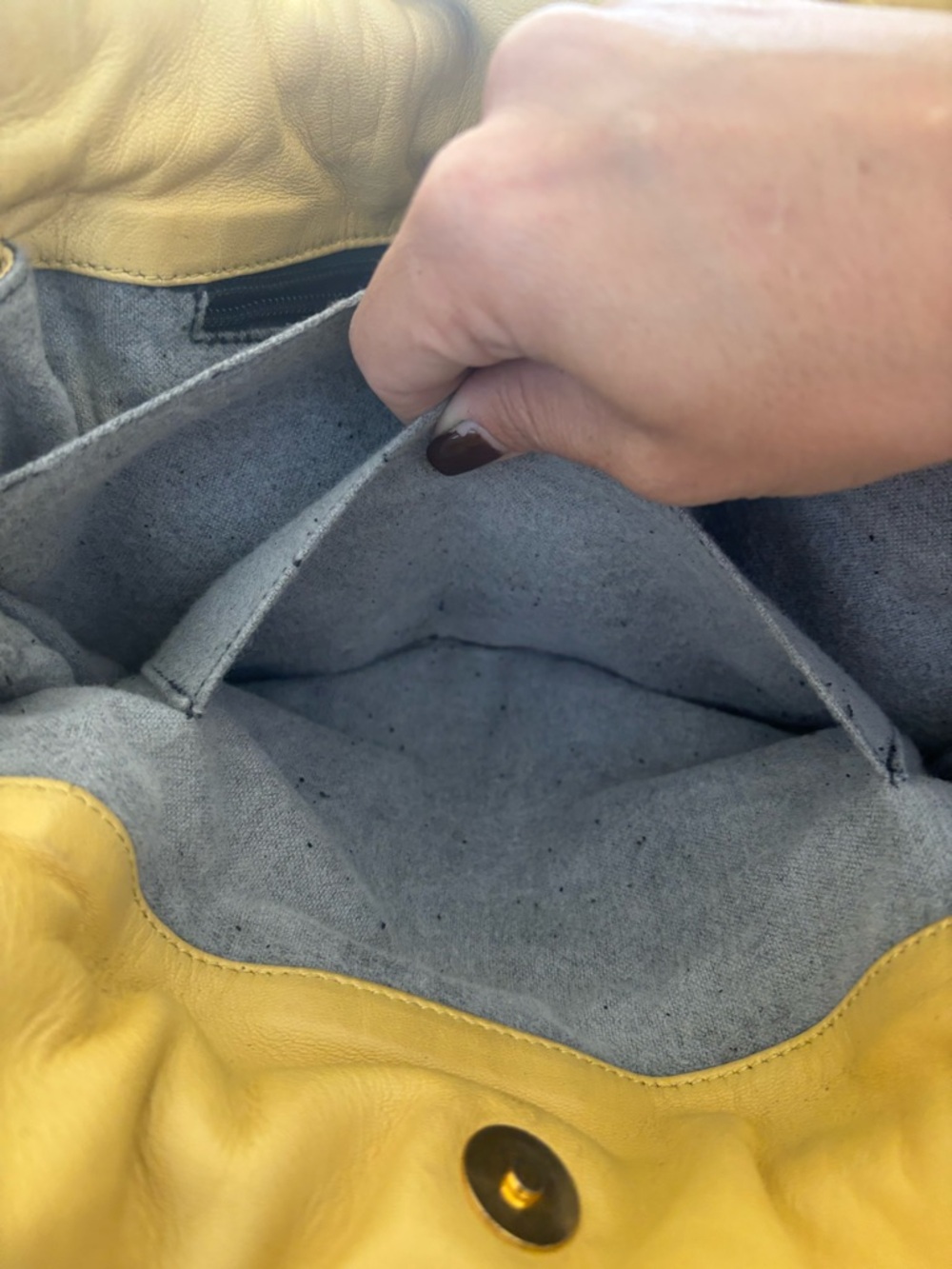 Loewe Yellow Nappa Drawstring Bucket Bag Anagram – Flamenco Style - Picture 10 of 16